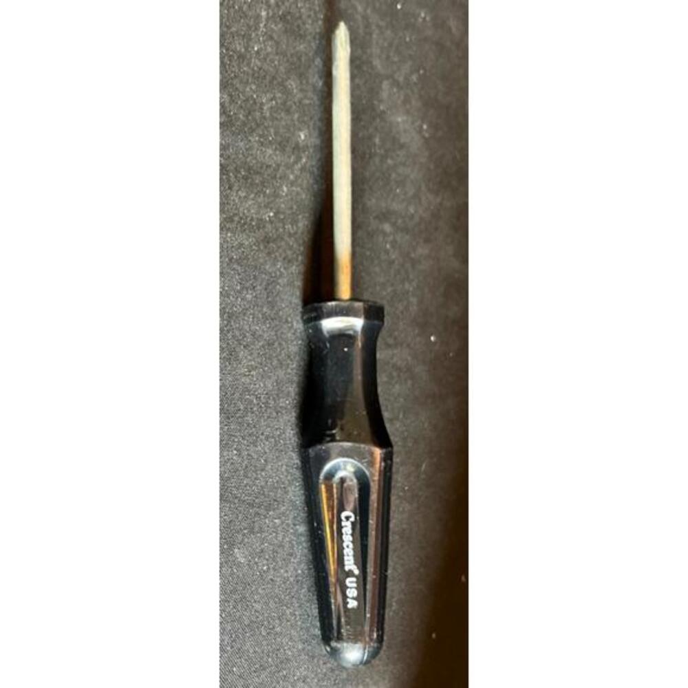 Vintage Crescent Phillips #1 Screwdriver Made in USA Black Great Condition